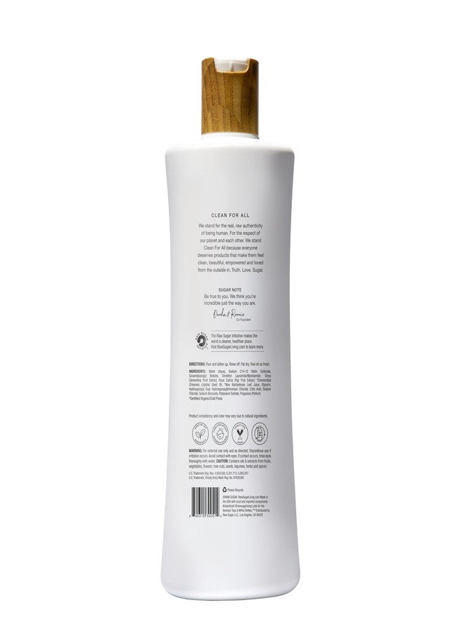 رو شوجر غسول الجسم RAW SUGAR Simply - كليمنتين + تين، جل استحمام مرطب وملطف، خالٍ من الكبريتات والبارابين ونباتي (25 أونصة سائلة، عبوة واحدة) - Image 2